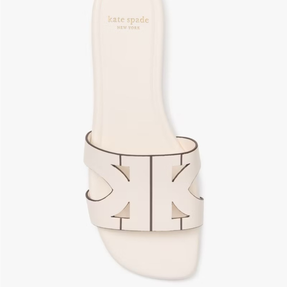Kate Spade Cream Women's Duo Slide Sandals Size 7